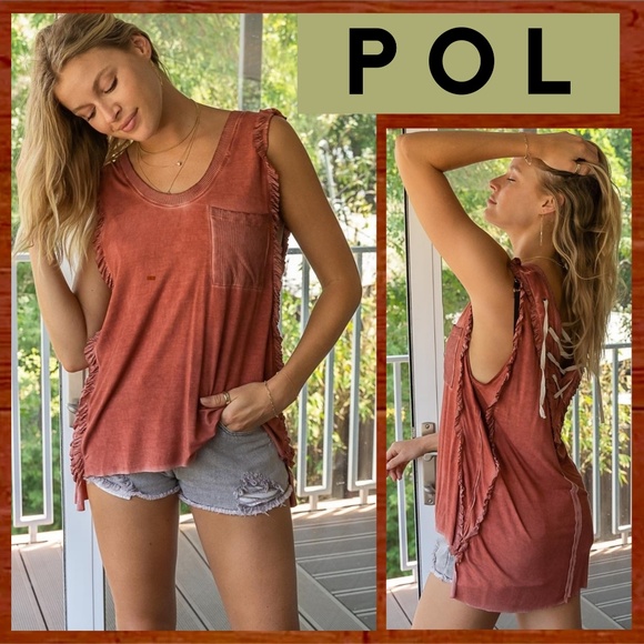 pol sleeveless top